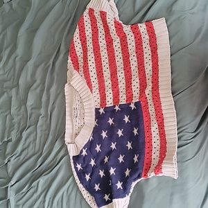 Forever 21 American flag crop top
